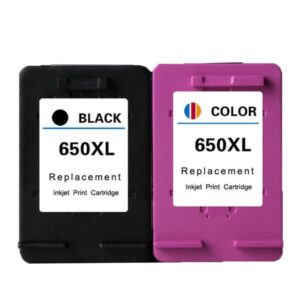Compatible HP 650 Black / 650 Tri-Colour Ink Cartridge Combo