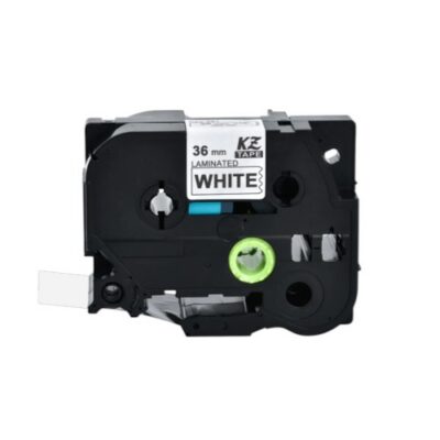 Compatible Brother Tze-261 Laminated 36mm Tape Black-White