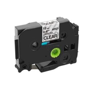 Compatible Brother TZe-131 Laminated 12mm Tape Black- Clear